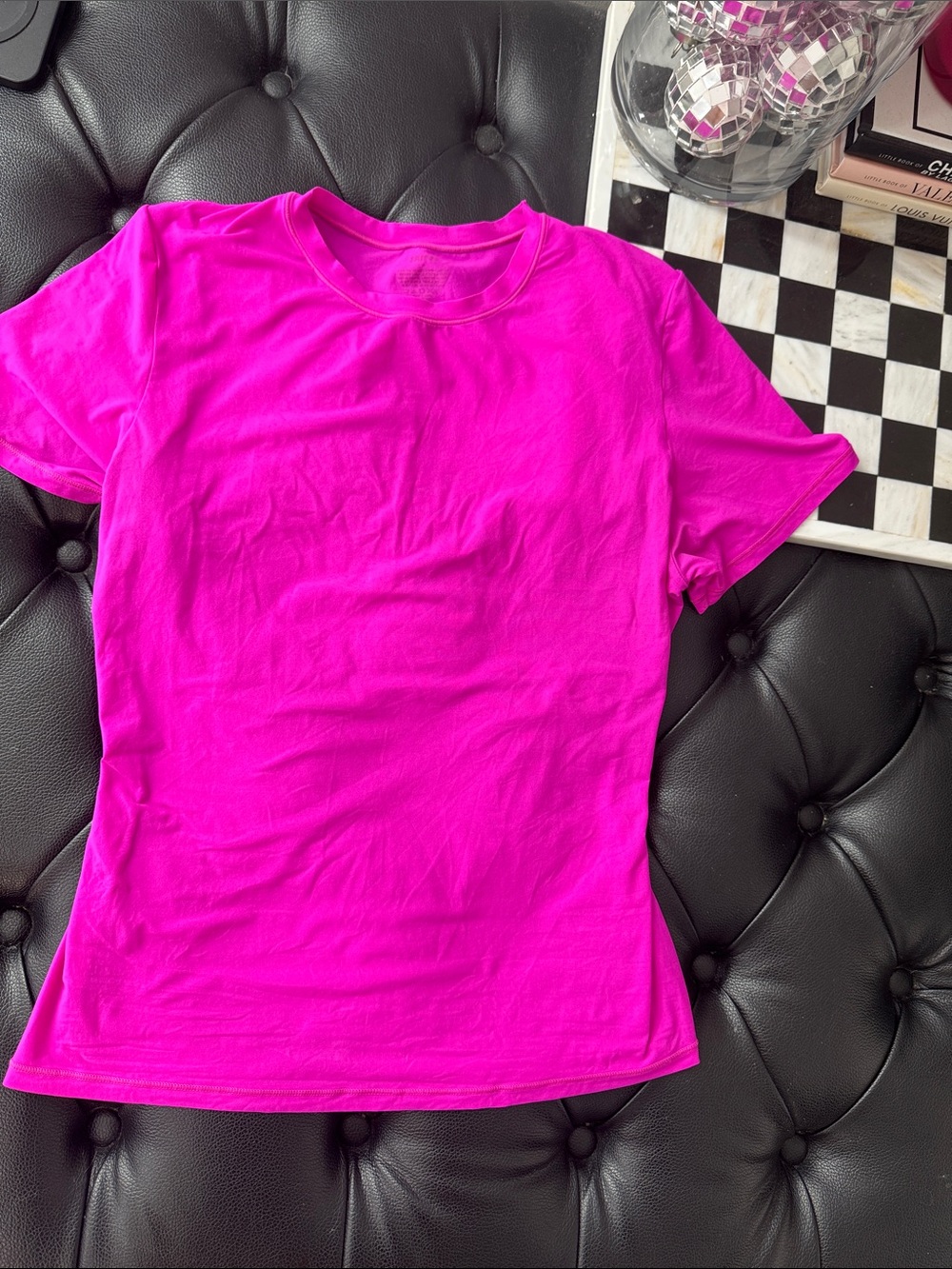 SKIMS Hot Pink T-Shirt